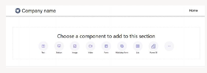 Choose available components